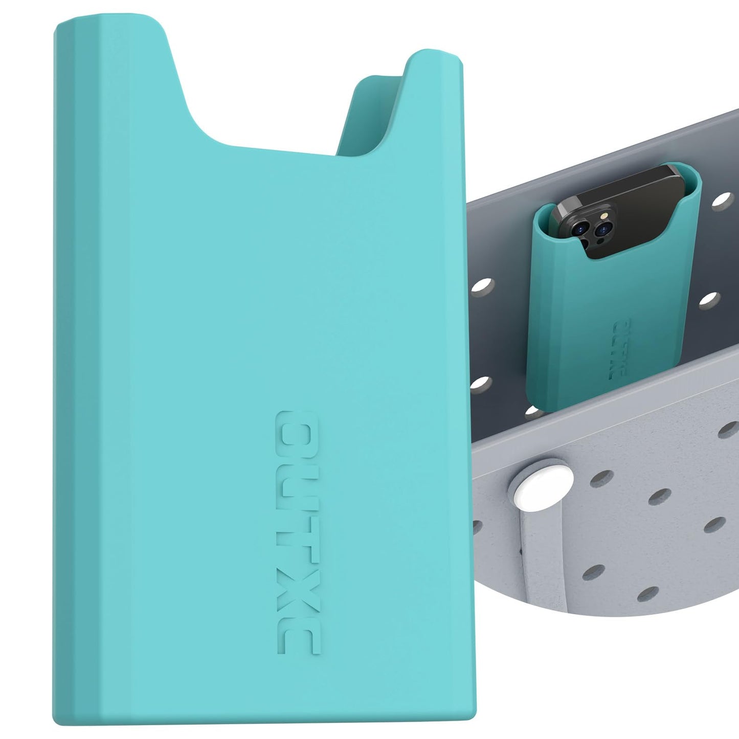 OUTXE Silicone Phone Holder for Bogg Bag, Phone Case Holder Charms Accessory Compatible with All Bogg Bags, Cell Phone Holder for Bogg Bag, Phone Holder Attachment for Beach Tote Bags
